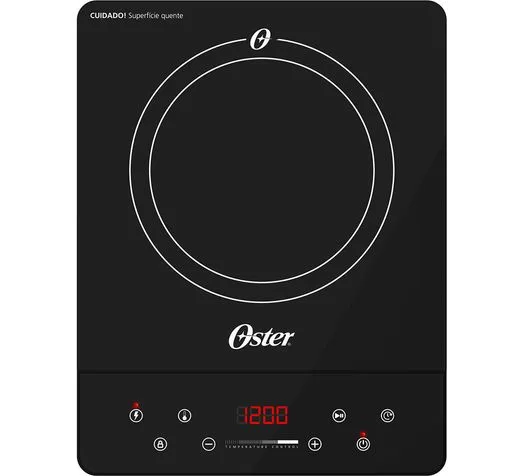 Cooktop de Indução 1 Boca Oster Touch Screen Portátil