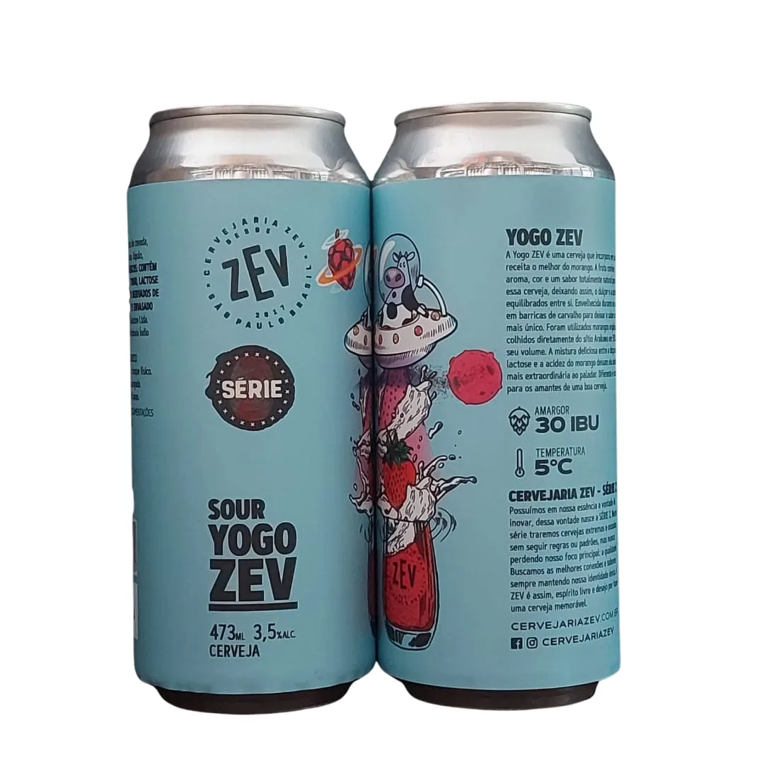 Cerveja ZEV Sour Yogo ZEV 473 ml