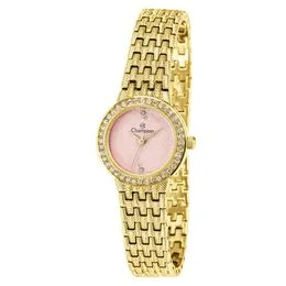 Relógio Feminino Champion Quartz CF26366L Rosa|Dourado
