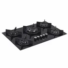 Cooktop 5 Bocas a Gás com Acendimento Automático Vidro Preto Bivolt Infinity 26298-57077 Fischer