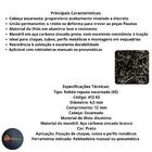 Rebite Repuxo Escareada 412 Ks 4,0x12 Aluminio Preto Pct C/100 Pcs New-fix