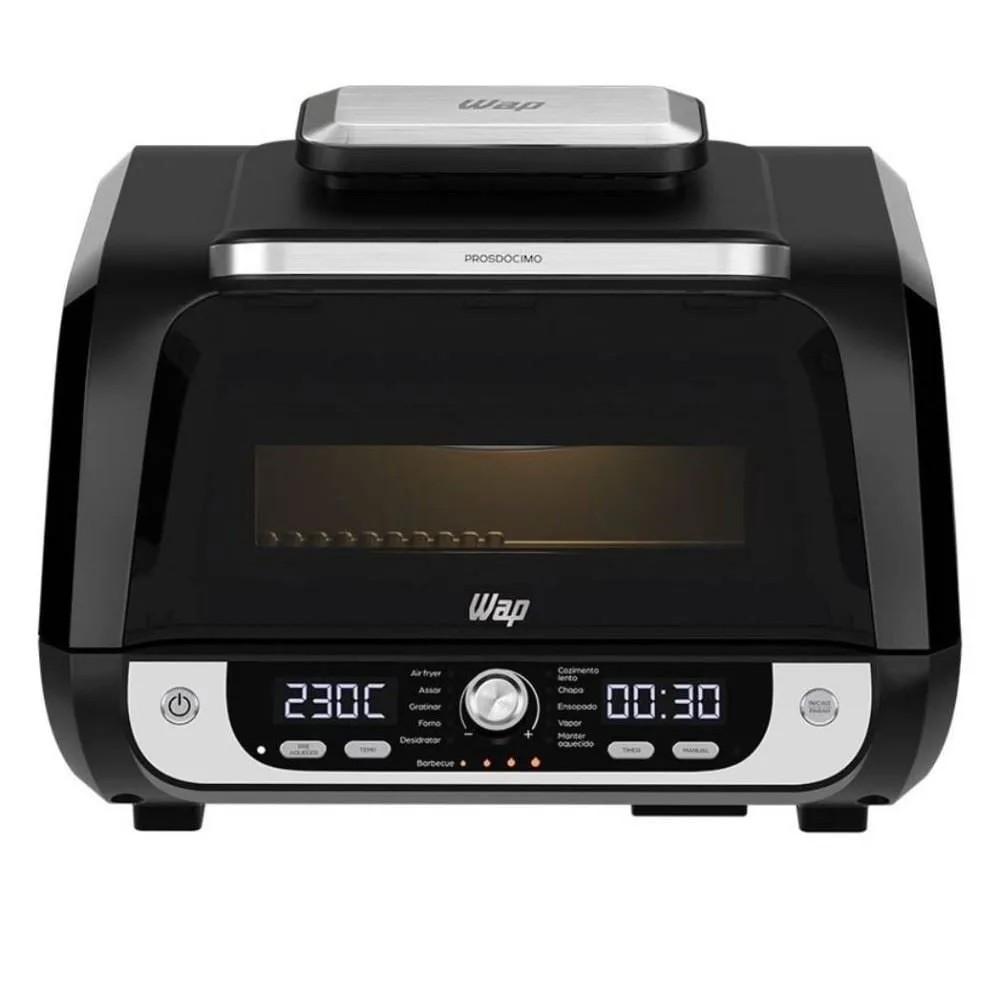 Fritadeira Air Fryer Elétrica Wap 10 Litros 12 em 1 Barbecue