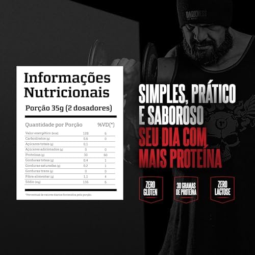 DARKNESS Carnibol Proteína Ultra Concentrada de Carne em Pó Sabor Chocolate - Complemento Proteico de Alto Rendimento - Ganho de Massa Muscular e Aumento de Força - Pote 900g