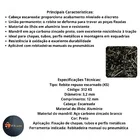 Rebite Repuxo Escareada 312 Ks 3,2x12 Aluminio Preto Pct C/100 Pcs New-fix 2032701