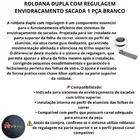 Roldana Dupla Com Regulagem Envidracamento Sacada 1 Pça Branco