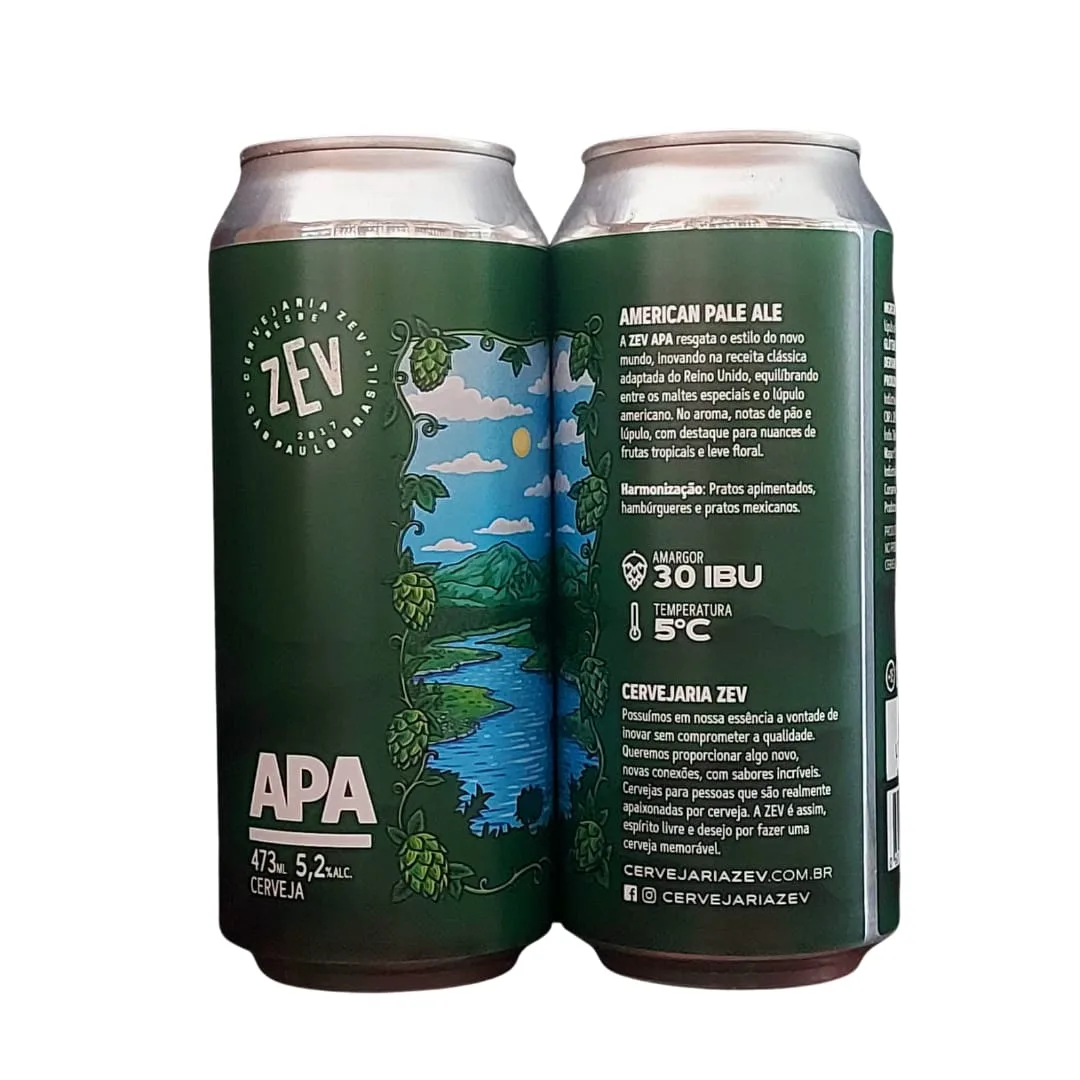 Cerveja ZEV APA 473 ml