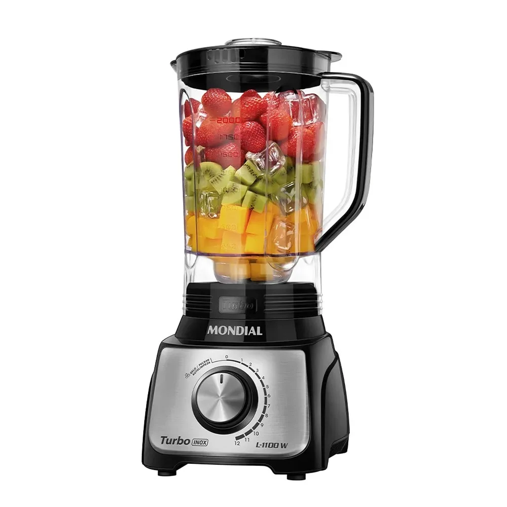Liquidificador 1100W L-1100 BI 220w Preto - Mondial