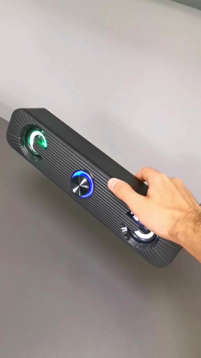 Caixa De Som Soundbar Subwoofer Speaker Bass Led Aux P2 Usb