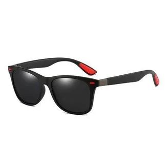 Oculos De Sol Masculino Polarizado Escuro Solar Retro Vintage Uv 400nm Quadrado