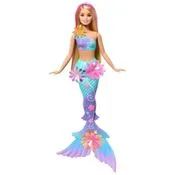 Boneca Articulada - Barbie - Sereia Com Transformação De Flor - Cabelo Rosa - Mattel