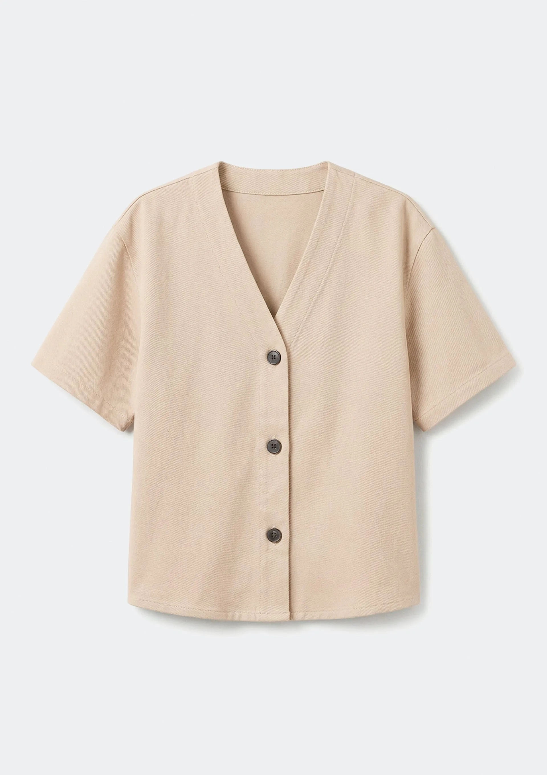 Blusa Feminina Em Tecido Plano - Creme