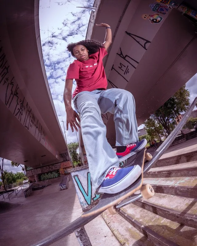 tênis skate era blue red