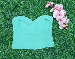 MODAS DOMI Cropped Alfaiataria Tendencia 6300