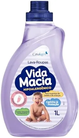 Casa Km Lava Roupas Líquido Vida Macia 1L