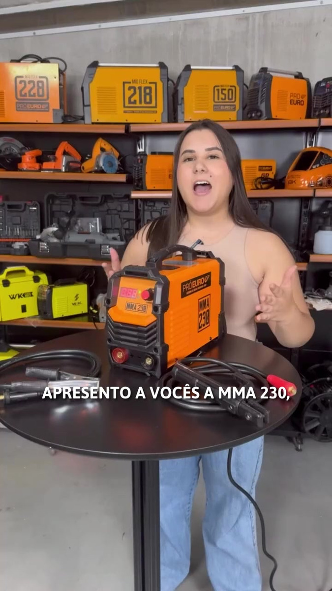 Máquina Solda Inversora 230a 220v Alumínio Tig 250g Eletrodo