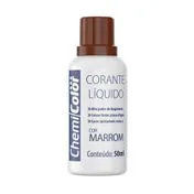 Corante Líquido Marrom 50Ml Chemicolor
