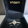 anel hstern estrela ouro amarelo, ouro branco e diamante