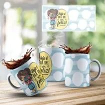 Caneca Frase Motivacional Religiosa Hoje É Dia De Ser Feliz Presente Especial - MEGA OFERTA!