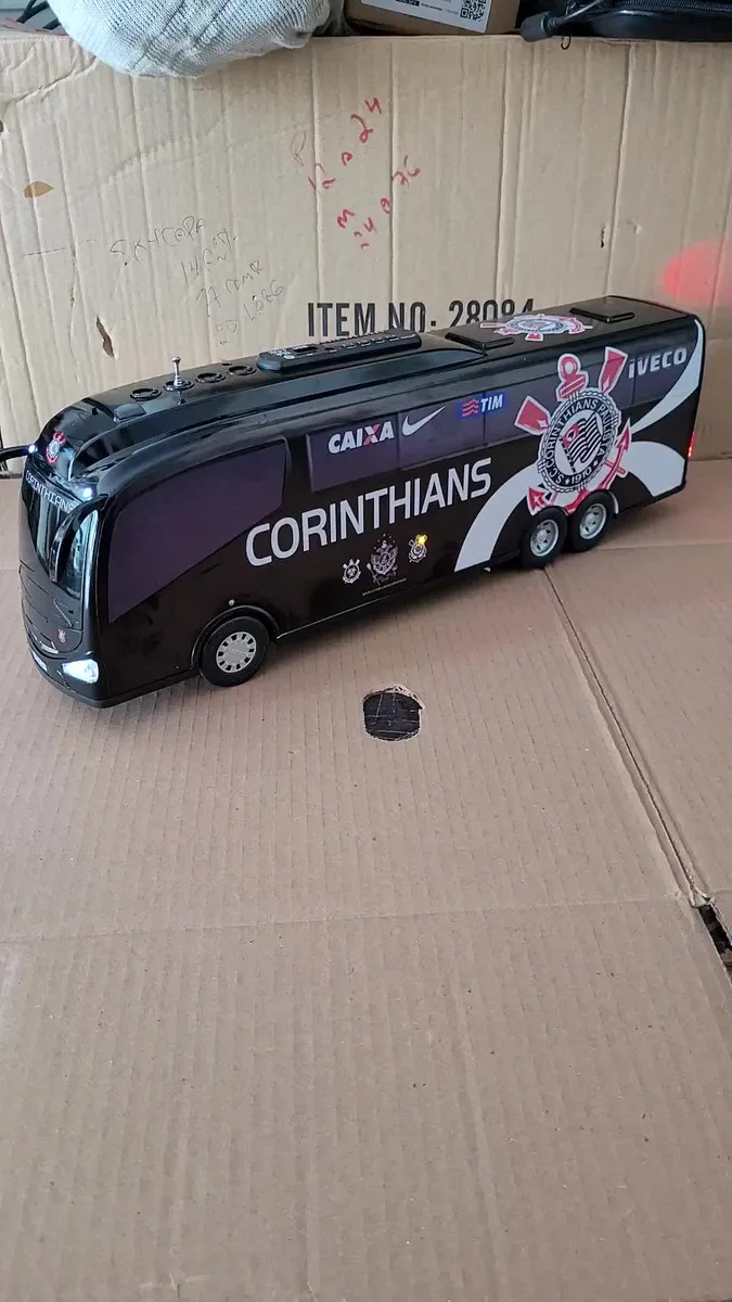 Onibus Corinthians Som Bluetooth Luzes Radio Farol Seta