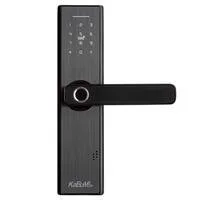 Fechadura Digital KaBuM! smart 500 - Biometria, controle via aplicativo, Alumínio Escovado (Com maçaneta) - KBSG004, avaliação 4 estrelas de 5, R$ 399.9 com 26% de desconto no PIX ou 10x de