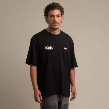 Camiseta Levi's® Graphic Tee Preta Manga Curta | Collab PodPah