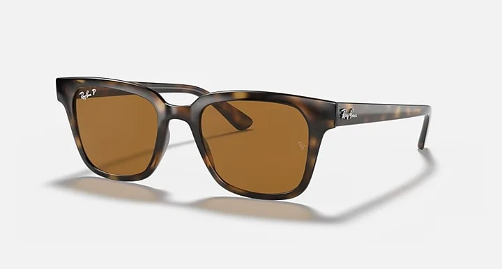Ray-Ban RB4323 Havana claro|Light Havana with Marrom polarizado|Brown Polarized Cor uniforme|Solid Color lens