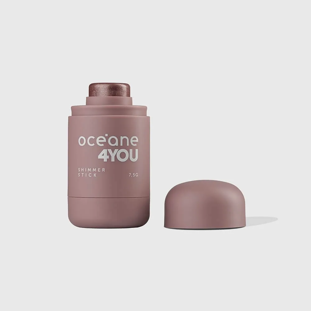 Iluminador em Bastão Rosado - Shimmer Stick Pink Flash Oceane 4you 7,5g