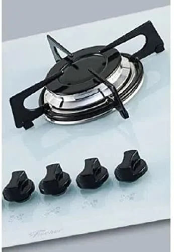 FISCHER COOKTOP À GÁS 5 BOCAS MESA VIDRO BRANCA BIVOLT 1642-6986