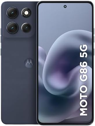 Smartphone Motorola Moto g86 5G - 256GB 24GB (8GB RAM+16GB Ram Boost) Tela 1.5K pOLED, 50MP Sony camera OIS Moto AI, videos em 4K, IP68 + IP69 - Grafite