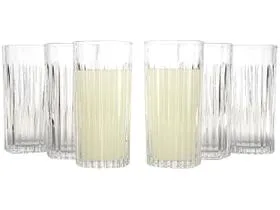 Jogo de Copos de Vidro 350ml 6 Peças Haus Concept Filetto