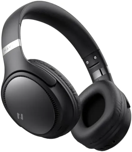 Fone de Ouvido Sem Fio Havit H630bt Bluetooth, Até 55 Horas de Duração da Bateria Preto