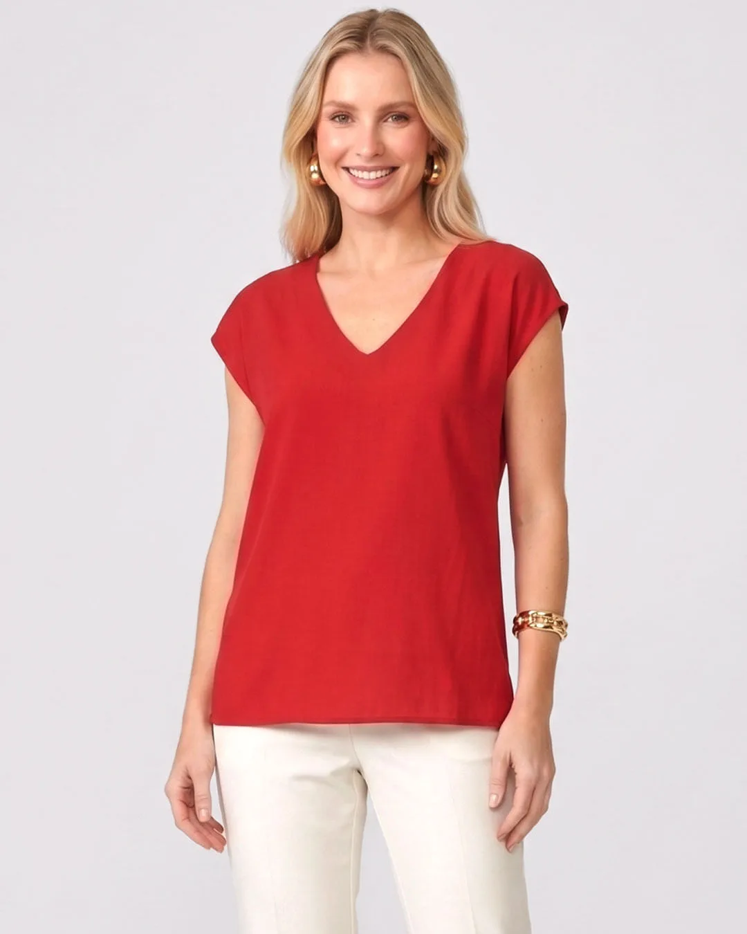 Blusa Feminina Viscose Berry & Co Vermelha