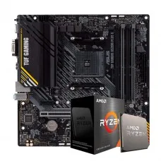 Kit Upgrade, AMD Ryzen 5 5500, Placa Mãe Asus TUF Gaming A520M-PLUS II