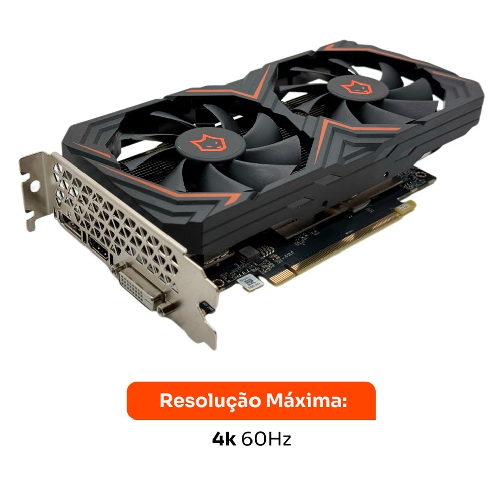 Placa De Vídeo Husky Alpha RX 580, AMD, 8GB, GDDR5, 256-Bit, HDMI, DVI, DisplayPort - HVG580