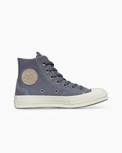 Chuck 70 Canvas & Suede Cano Alto Cinza