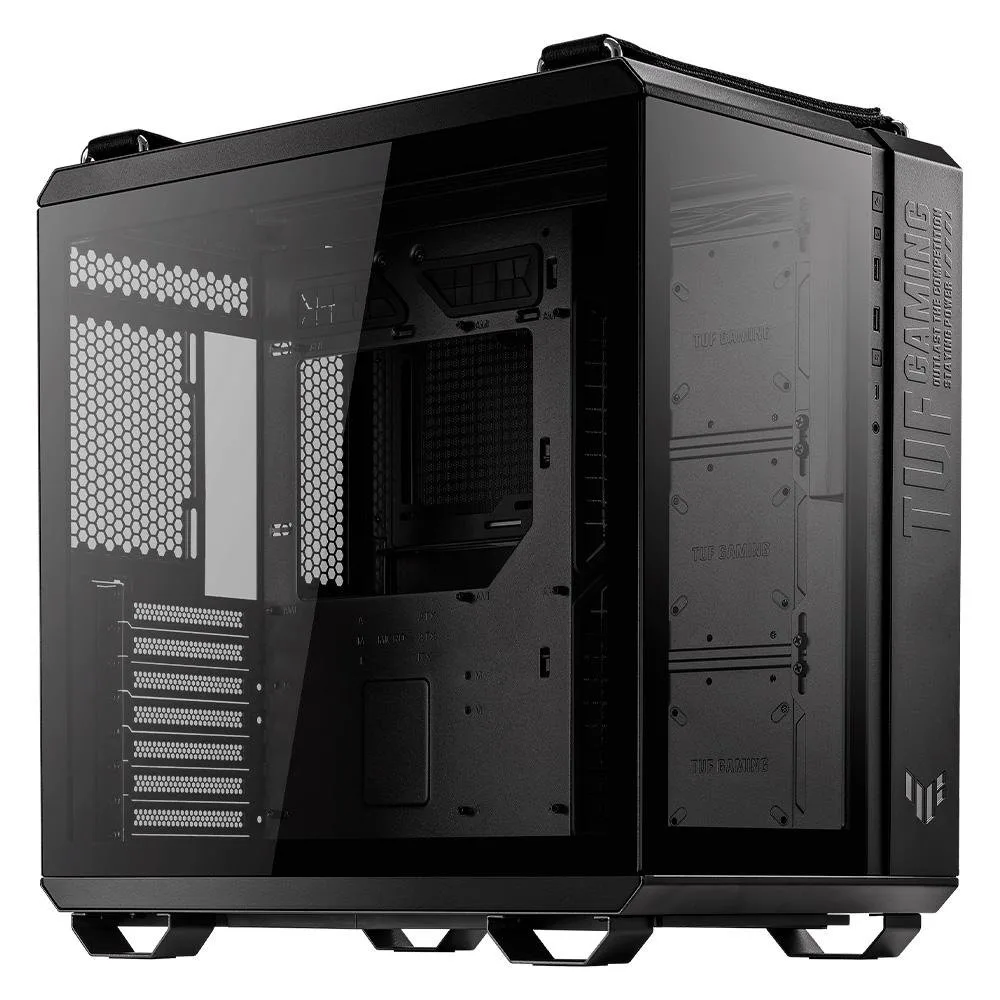 Gabinete Gamer Asus TUF Gaming GT502, Mid Tower, ATX, Frontal e Lateral em Vidro Temperado, Preto - 90DC0090-B00000