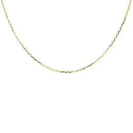 Corrente em Ouro 18 Malha Cadeado Fio 40 70cm - CR20500