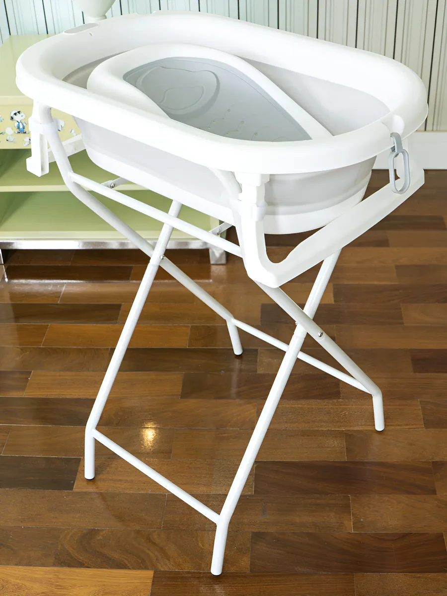 Banheira Bebe Dobravel Com Suporte E Mini Assento 44l Pipdip
