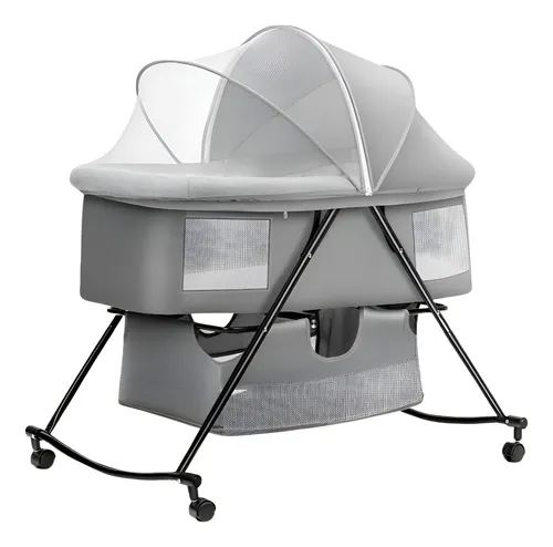 Berço Moises Balanço Mosqueteiro Portátil Até 15kgs Pipdip