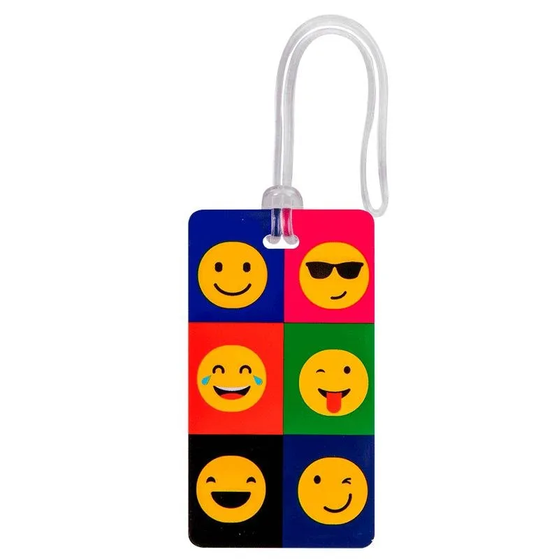 Identificador de Bagagem Colorido - Emoticons