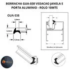 Borracha Gua-038 Vedacao Janela E Porta Aluminio Rolo 10mts