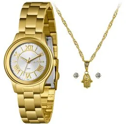 Relógio Feminino Dress Lince Dourado LRGH206L34 K08XS3KX