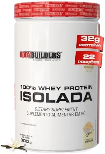 Whey Protein 100% Isolada Baunilha 900g - Bodybuilders