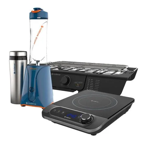 Kit Cadence Churrasqueira - Cooktop e Blender Zoop Sport