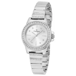 Relógio Feminino Champion Quartz CF26222Q Prata