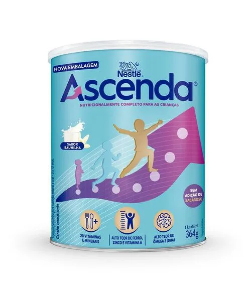 Suplemento Alimentar Infantil Ascenda Baunilha Nestlé 364g Lata