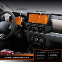Película PPF Velocímetro Multimídia Basalt Feel Turbo 200 25