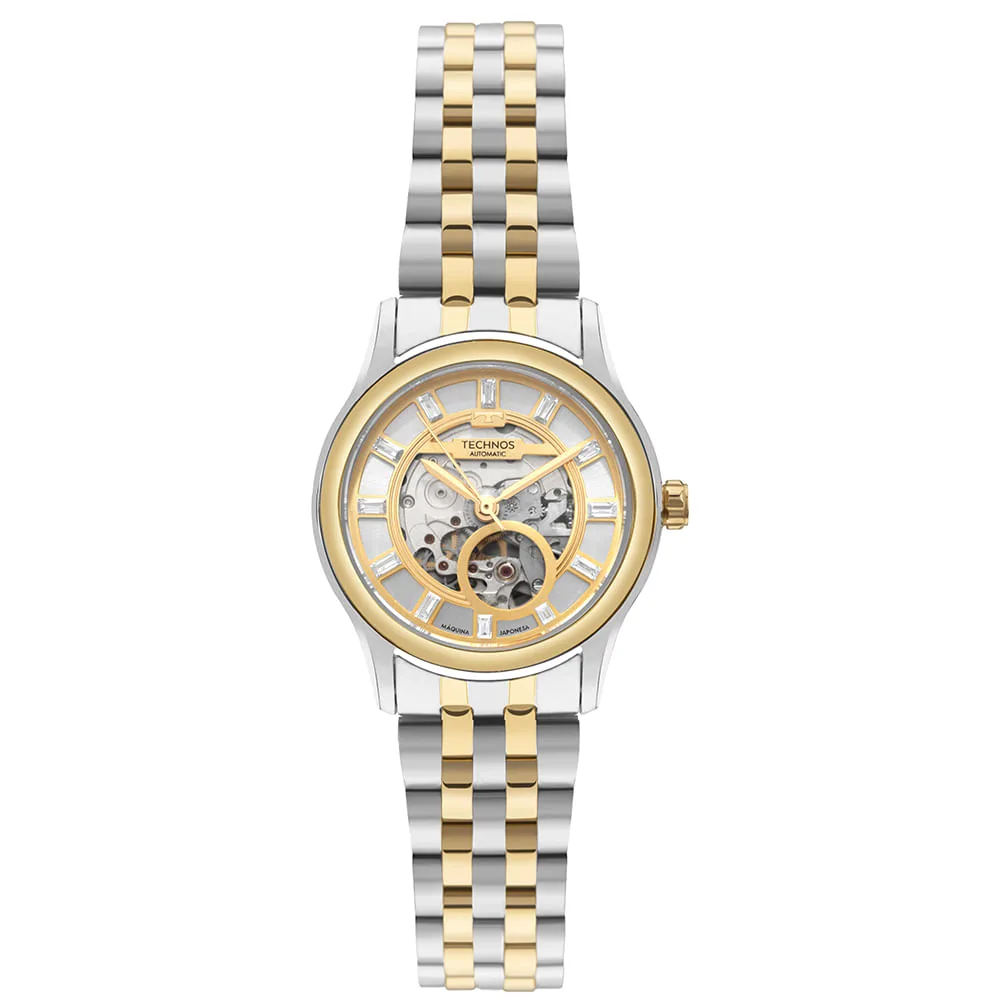 Relógio Technos Feminino Automático Bicolor6T28AA/1K