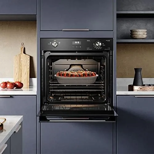 Forno de Embutir Electrolux a Gás 80L Efficient com PerfectCook360 Preto OE8GH 220v