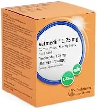 Nexgard Vetmedin Boehringer Ingelheim 50 Comprimidos Mastigáveis Para Cães - 1 25 Mg